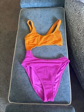 Open one piece swimsuit